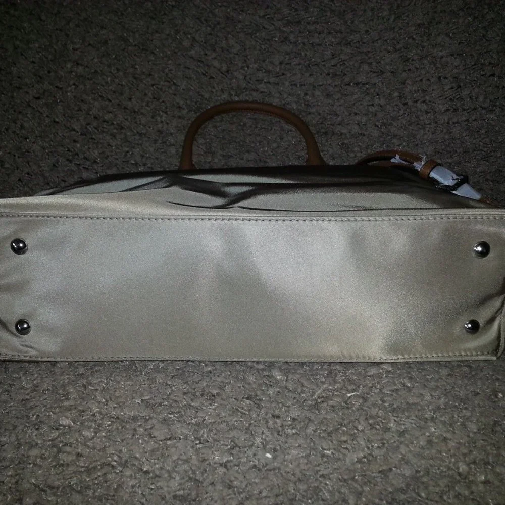 MICHAEL KORS-COLGATE-Nylon/Leather Large Tote-Dusk/Silver Hardware-Authentic-NWT